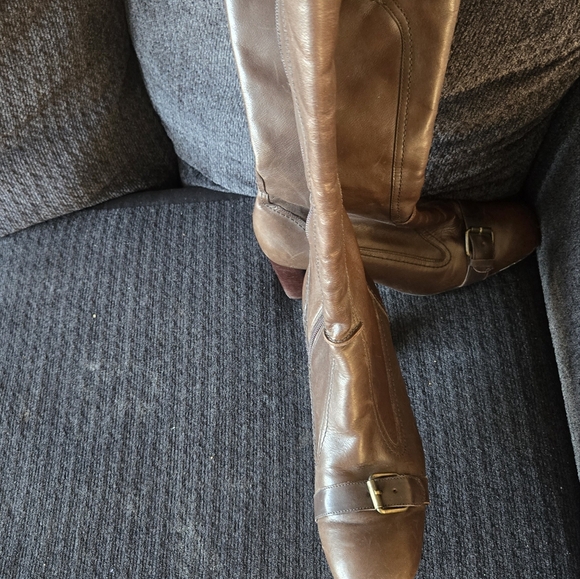 Size 8.5 Hushpuppies Leather Ladies Boots - Picture 2 of 5